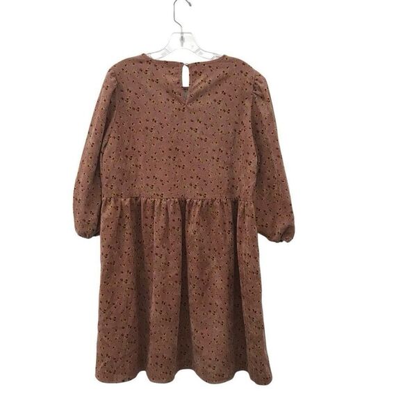 Vila Babydoll Cottage Style Corduroy Dress with Ditzy Floral Print size M (38) - Picture 2 of 3